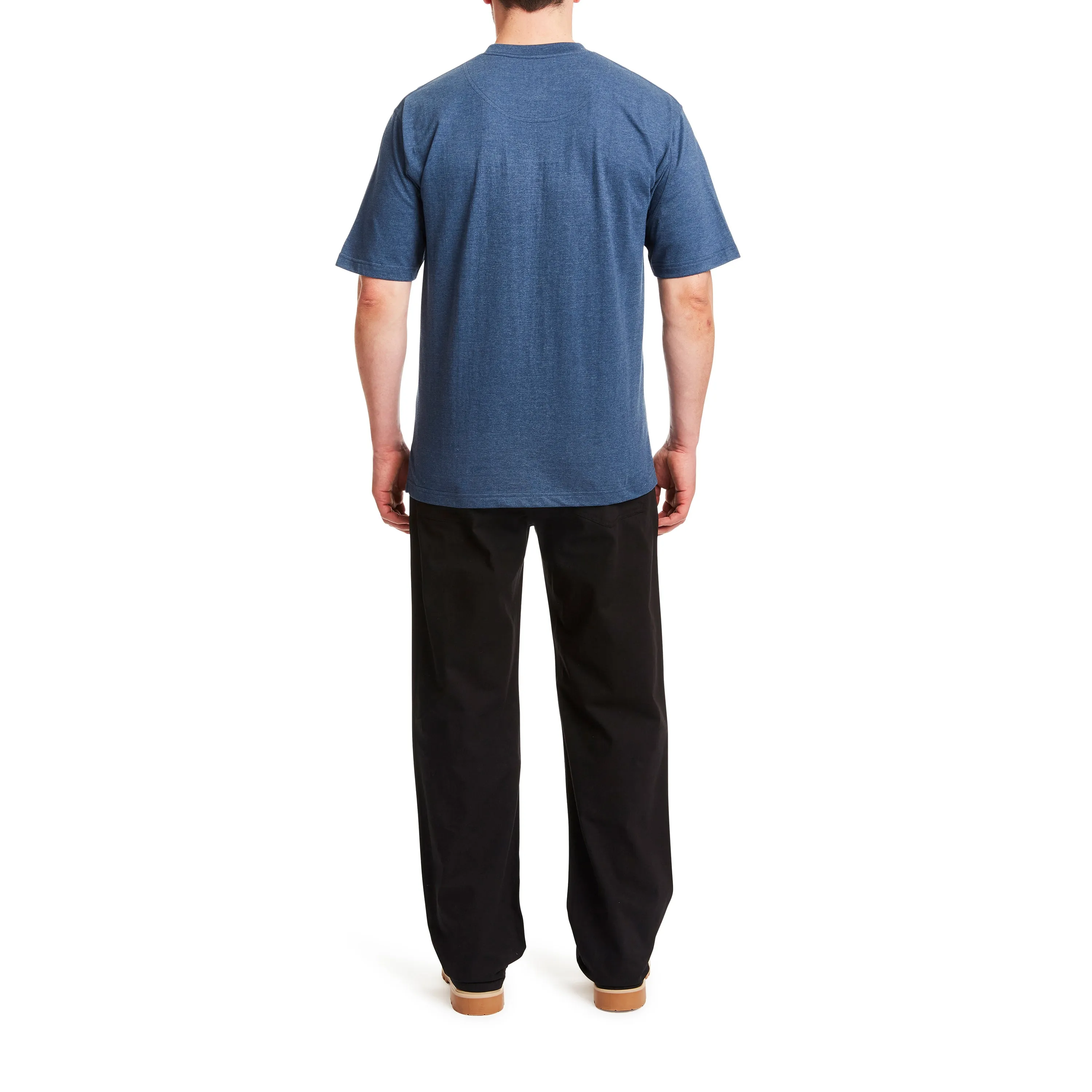 SHORT SLEEVE EXTENDED-TAIL POCKET GUSSET TEE