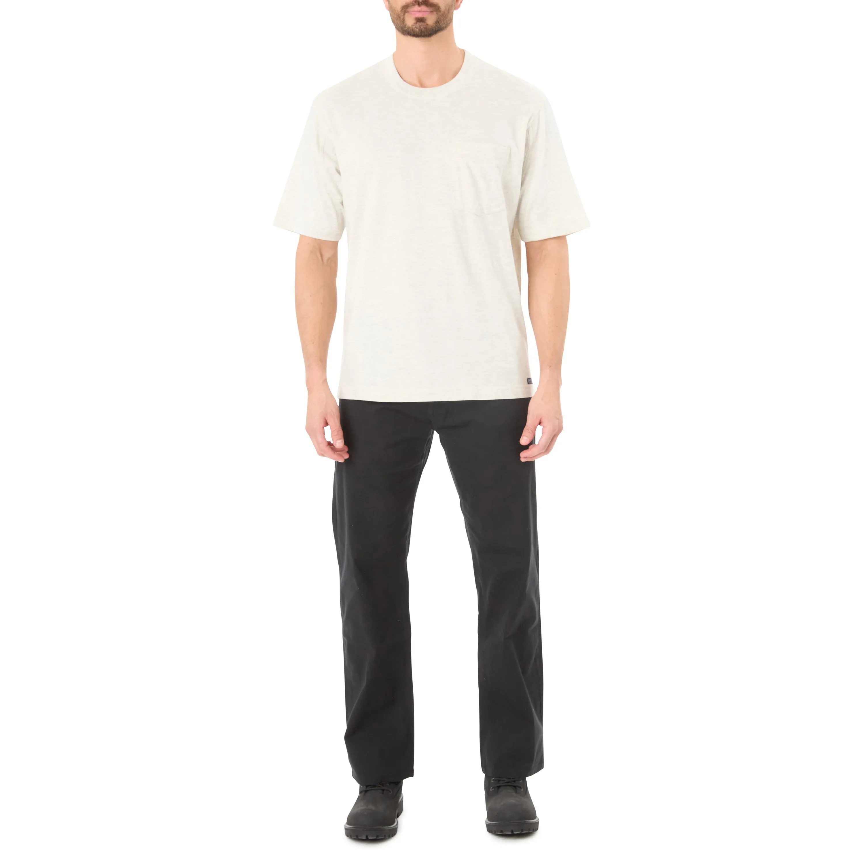 SHORT SLEEVE EXTENDED-TAIL POCKET GUSSET TEE