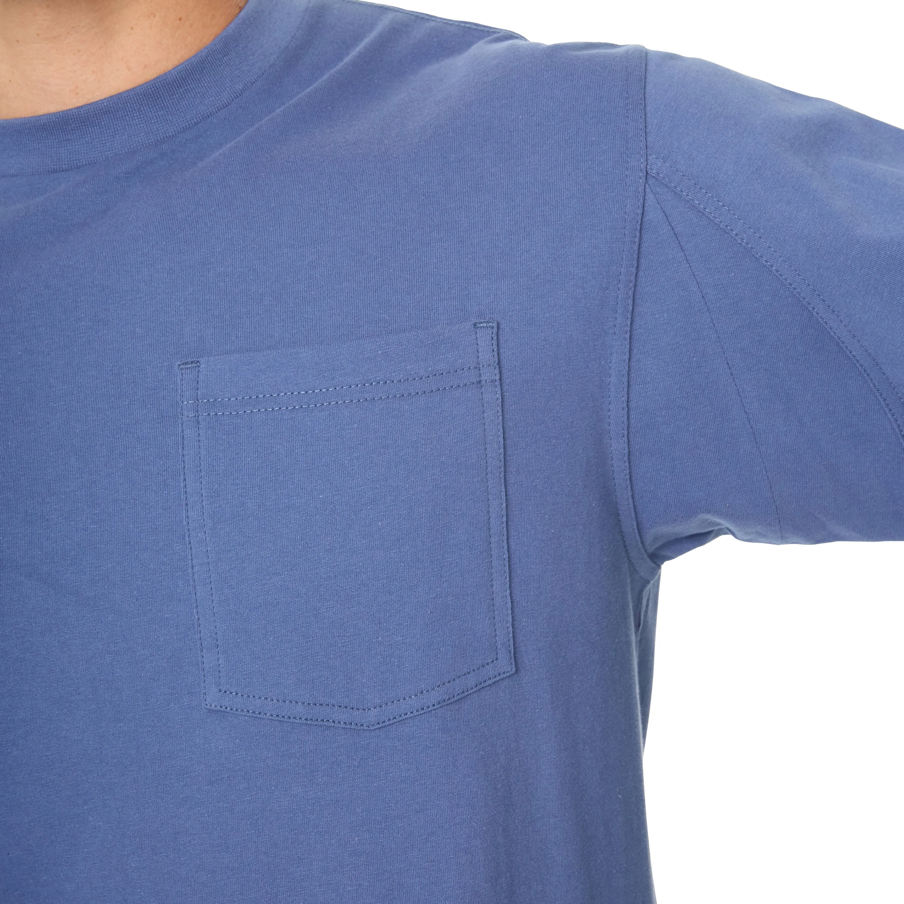 SHORT SLEEVE EXTENDED-TAIL POCKET GUSSET TEE