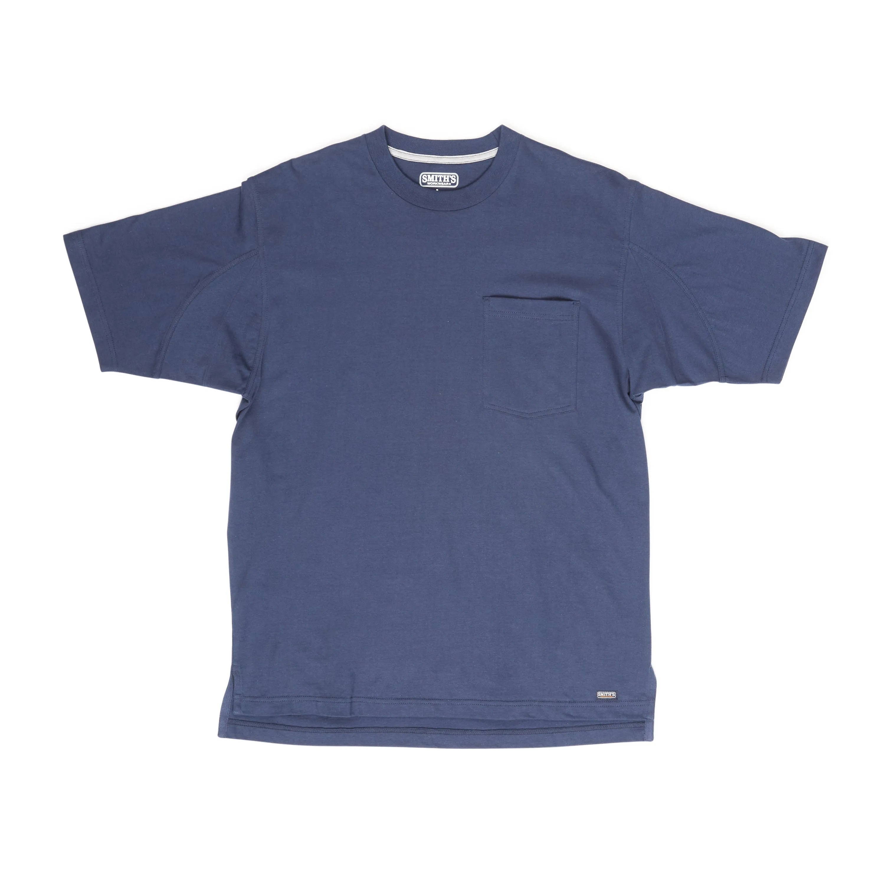 SHORT SLEEVE EXTENDED-TAIL POCKET GUSSET TEE