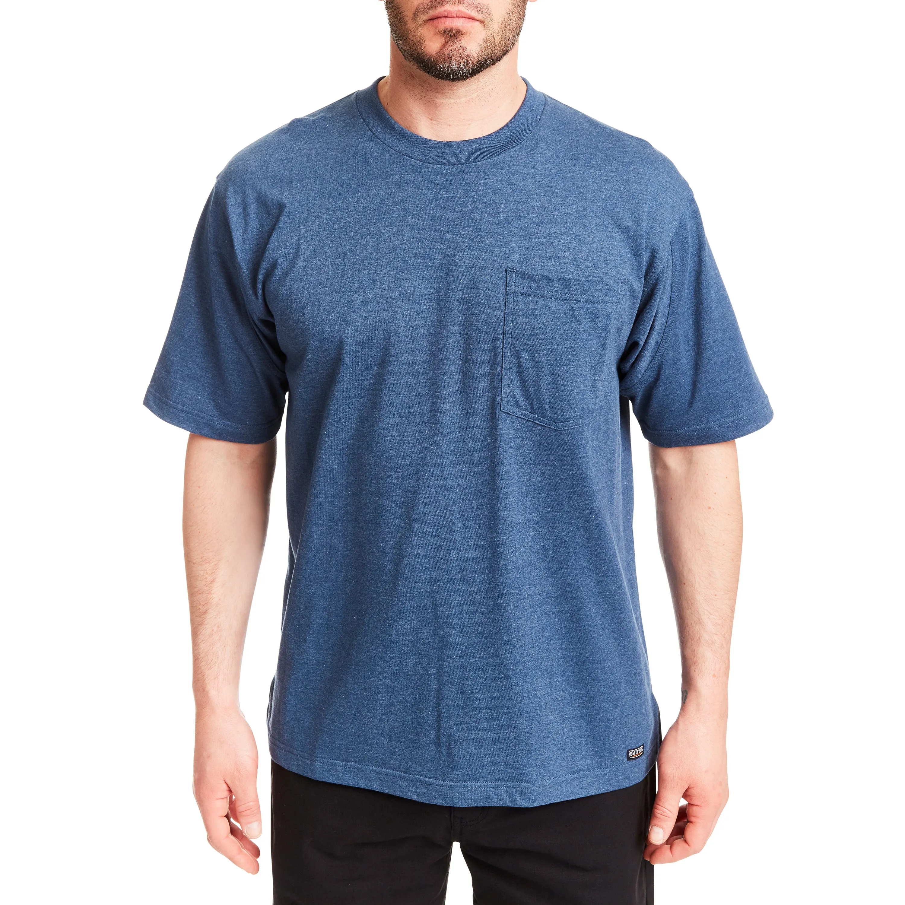 SHORT SLEEVE EXTENDED-TAIL POCKET GUSSET TEE