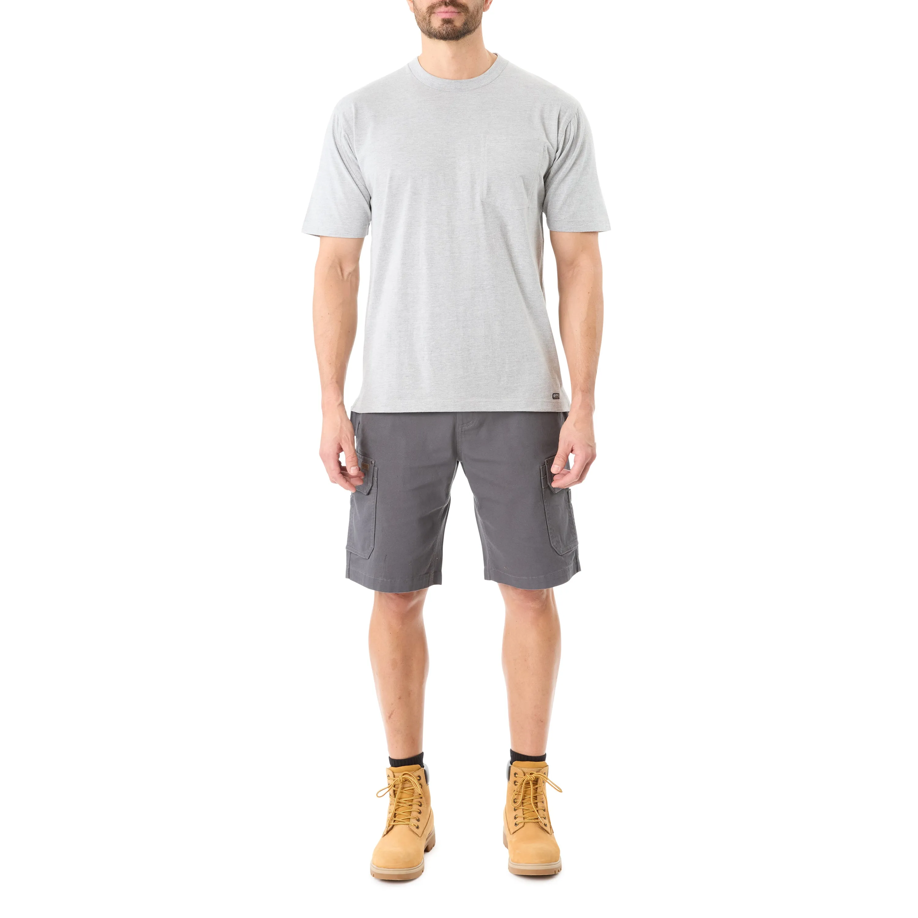 SHORT SLEEVE EXTENDED-TAIL POCKET GUSSET TEE