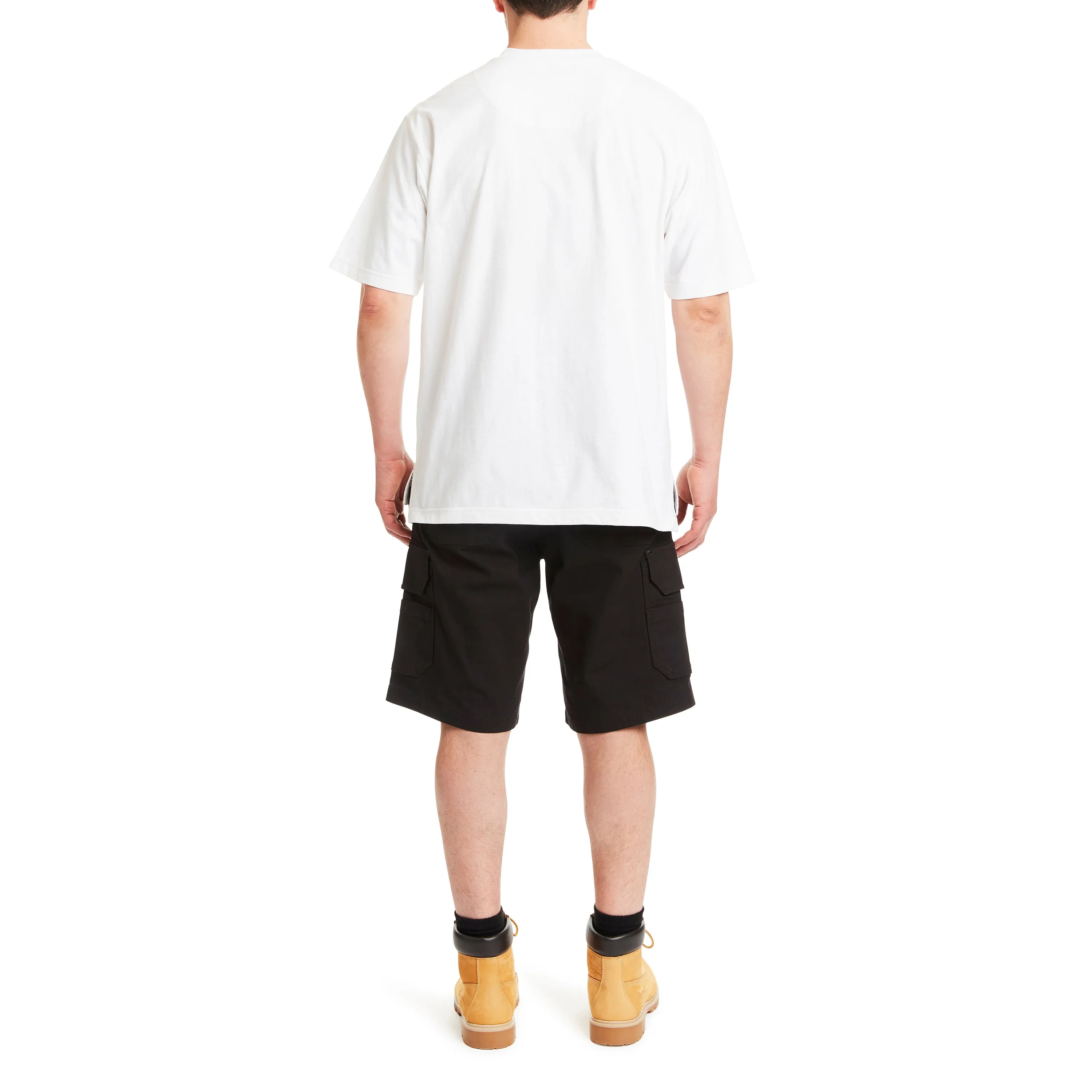 SHORT SLEEVE EXTENDED-TAIL POCKET GUSSET TEE