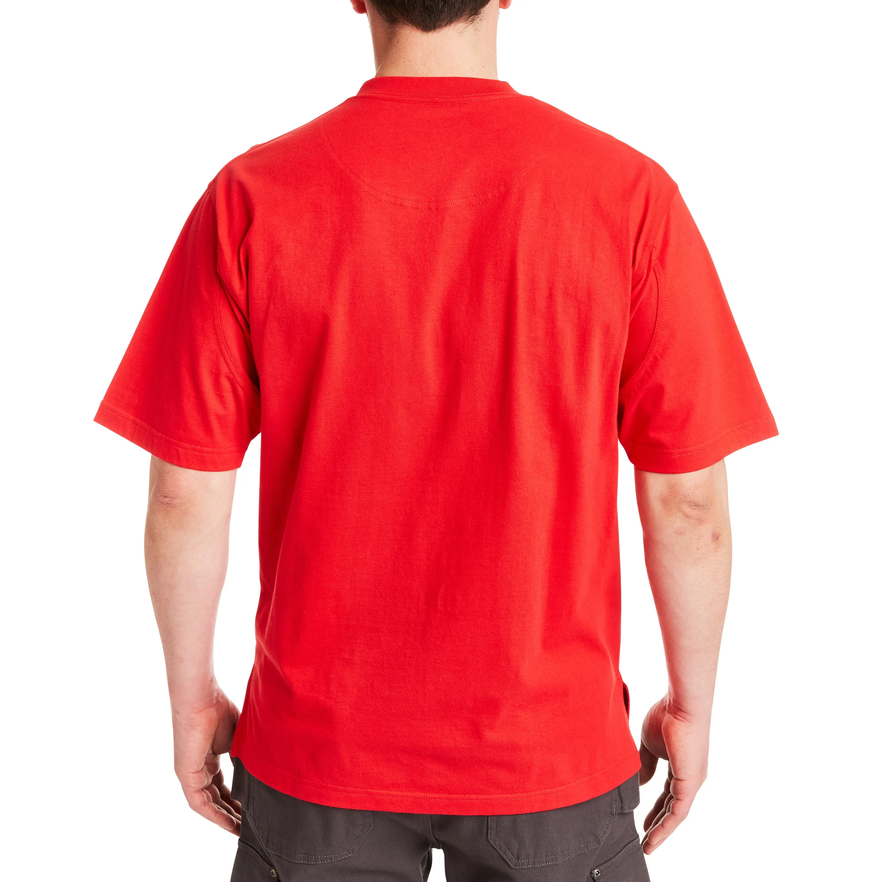 SHORT SLEEVE EXTENDED-TAIL POCKET GUSSET TEE