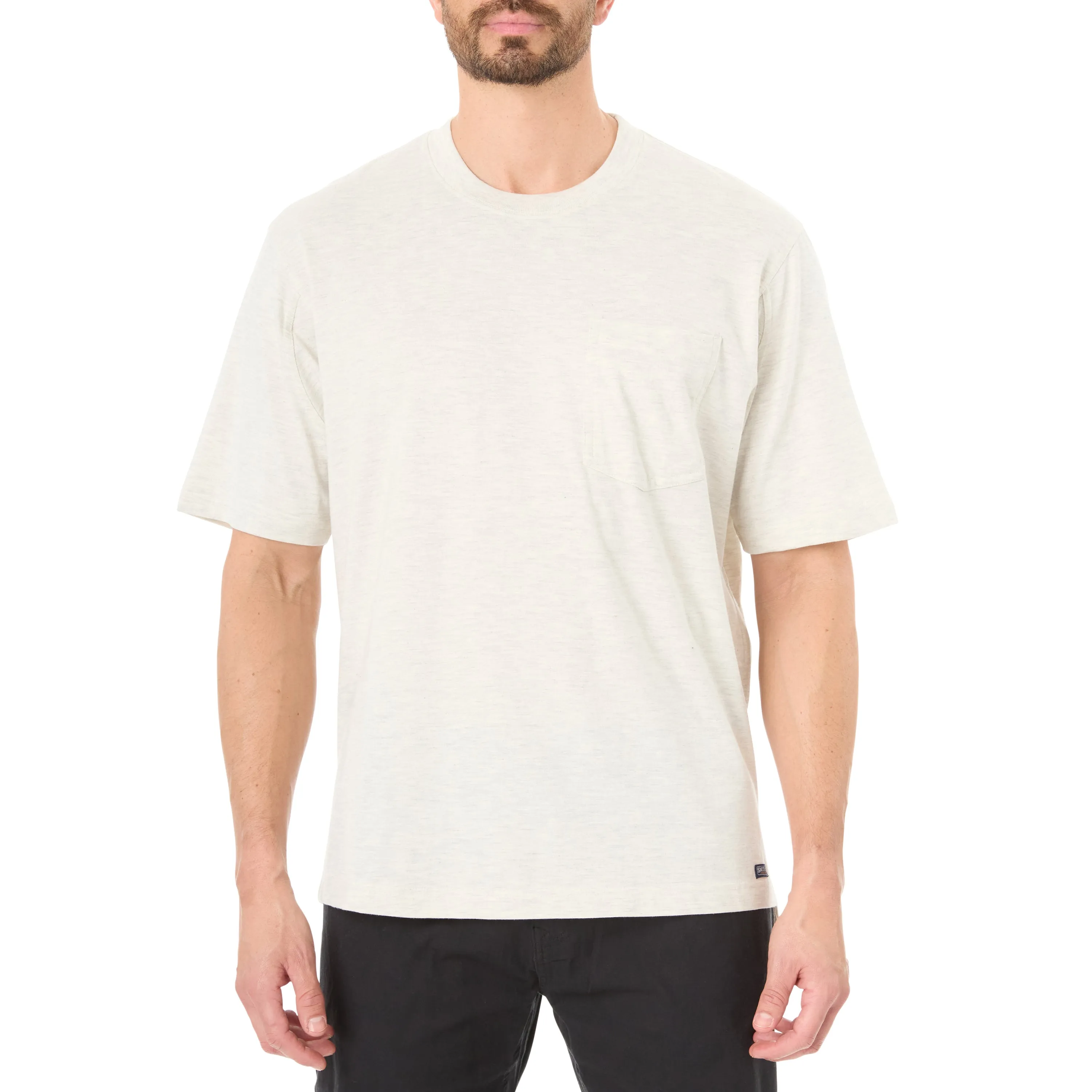 SHORT SLEEVE EXTENDED-TAIL POCKET GUSSET TEE