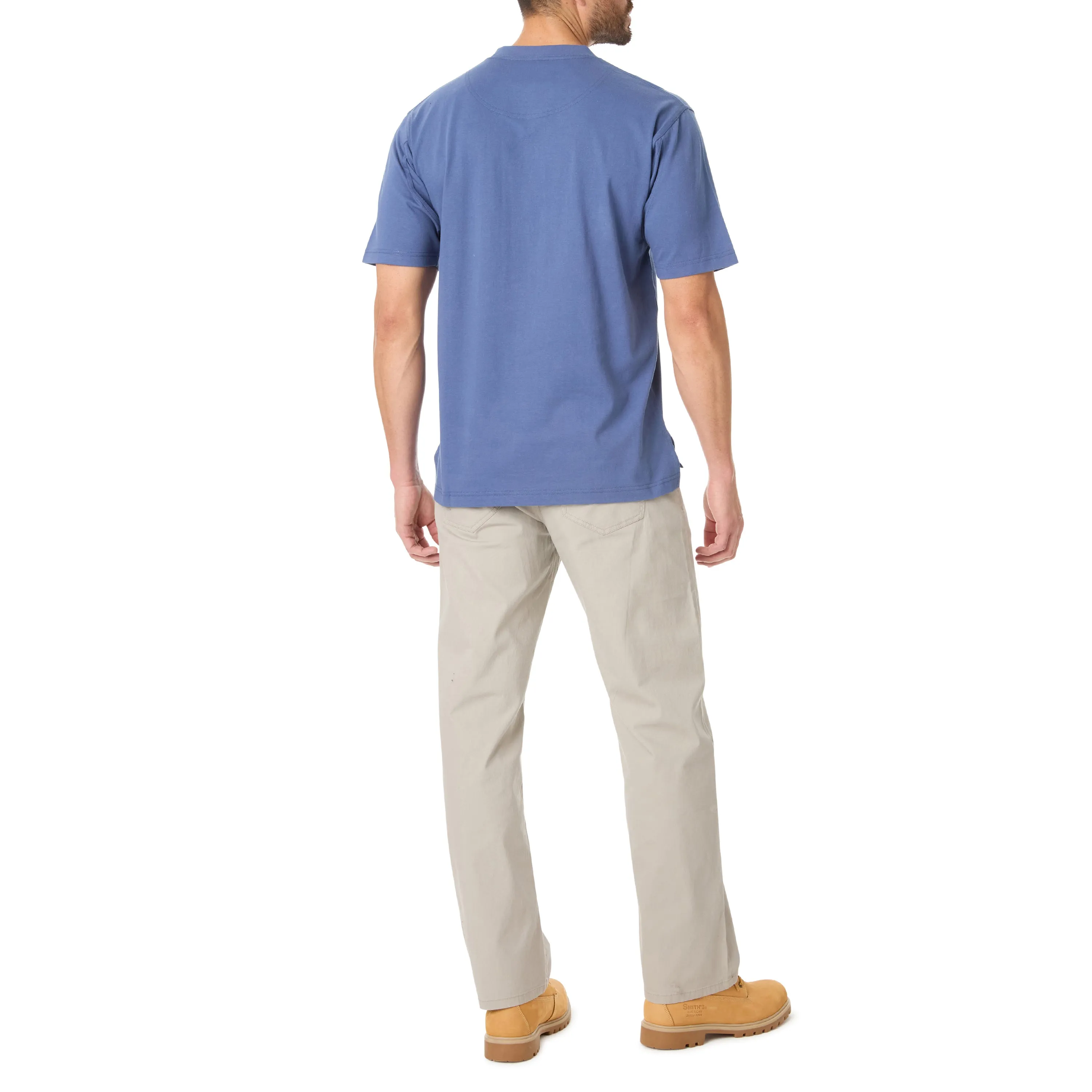 SHORT SLEEVE EXTENDED-TAIL POCKET GUSSET TEE