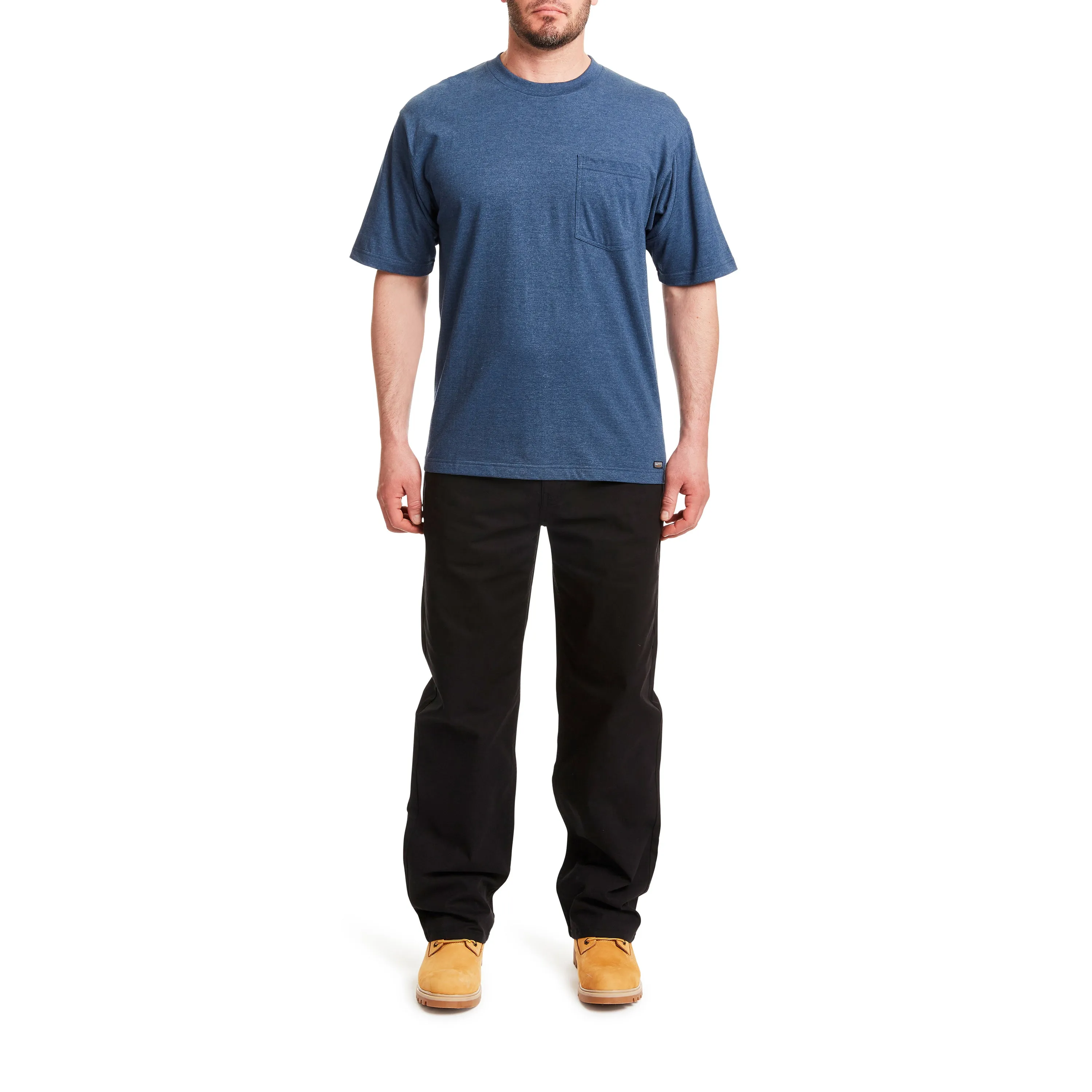 SHORT SLEEVE EXTENDED-TAIL POCKET GUSSET TEE