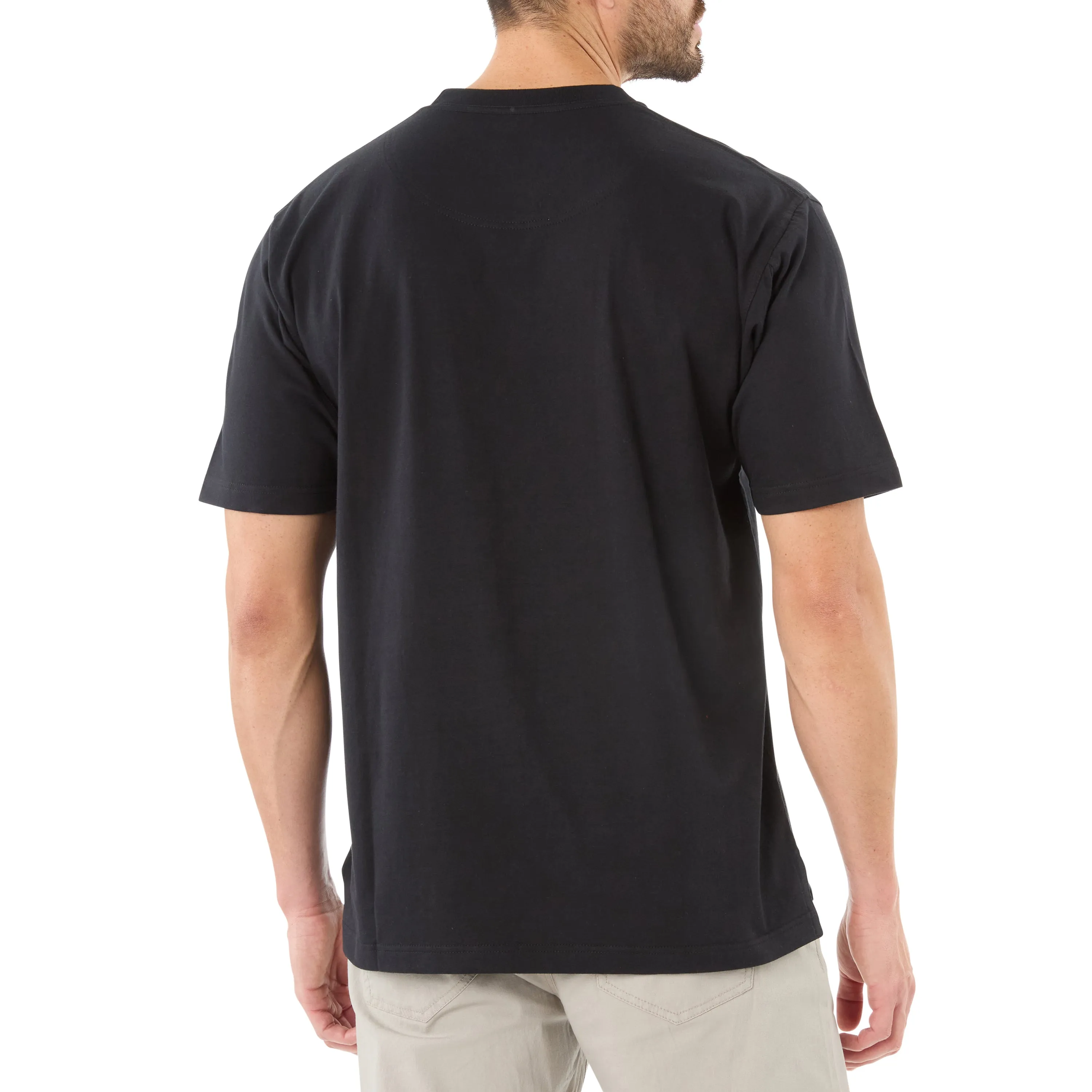 SHORT SLEEVE EXTENDED-TAIL POCKET GUSSET TEE