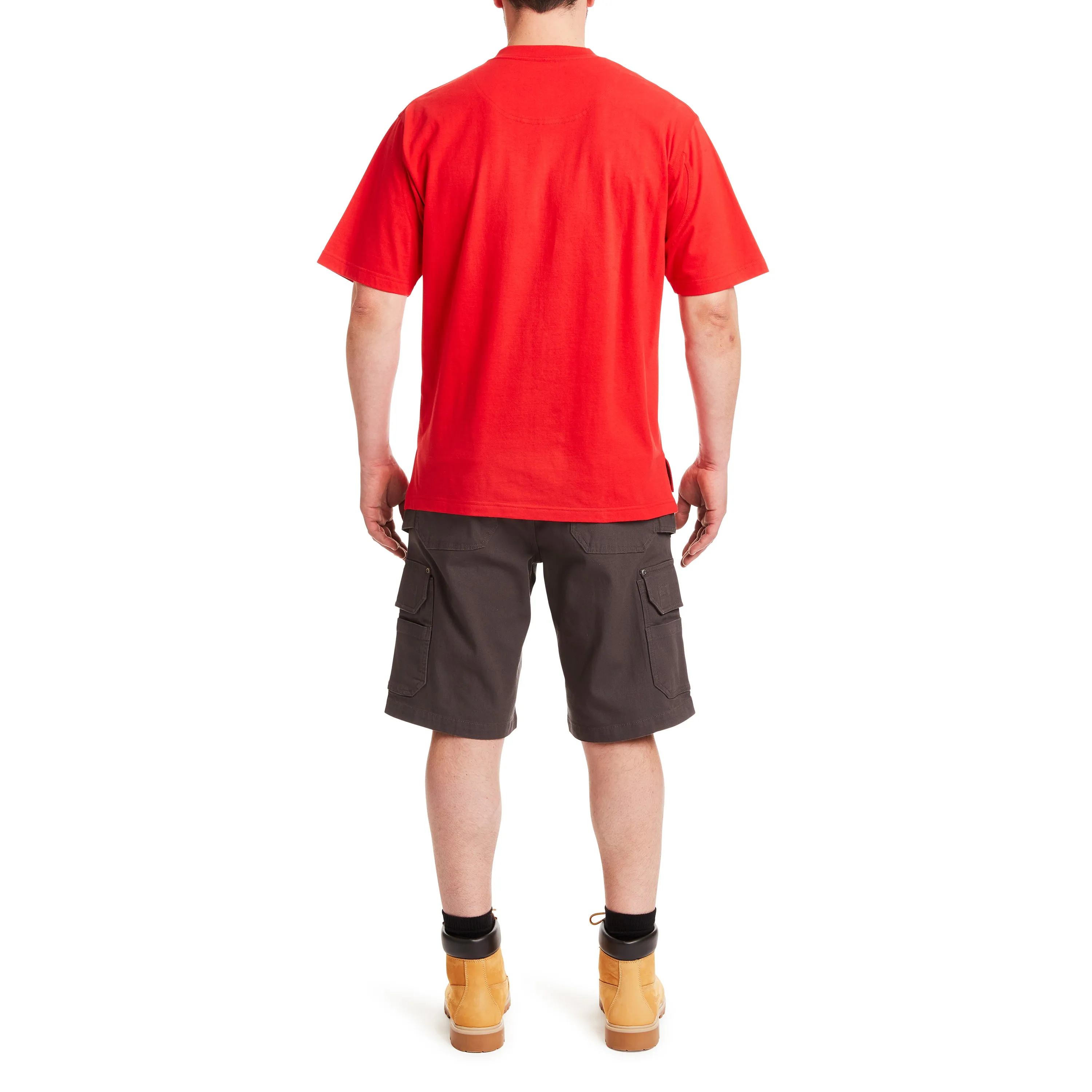 SHORT SLEEVE EXTENDED-TAIL POCKET GUSSET TEE