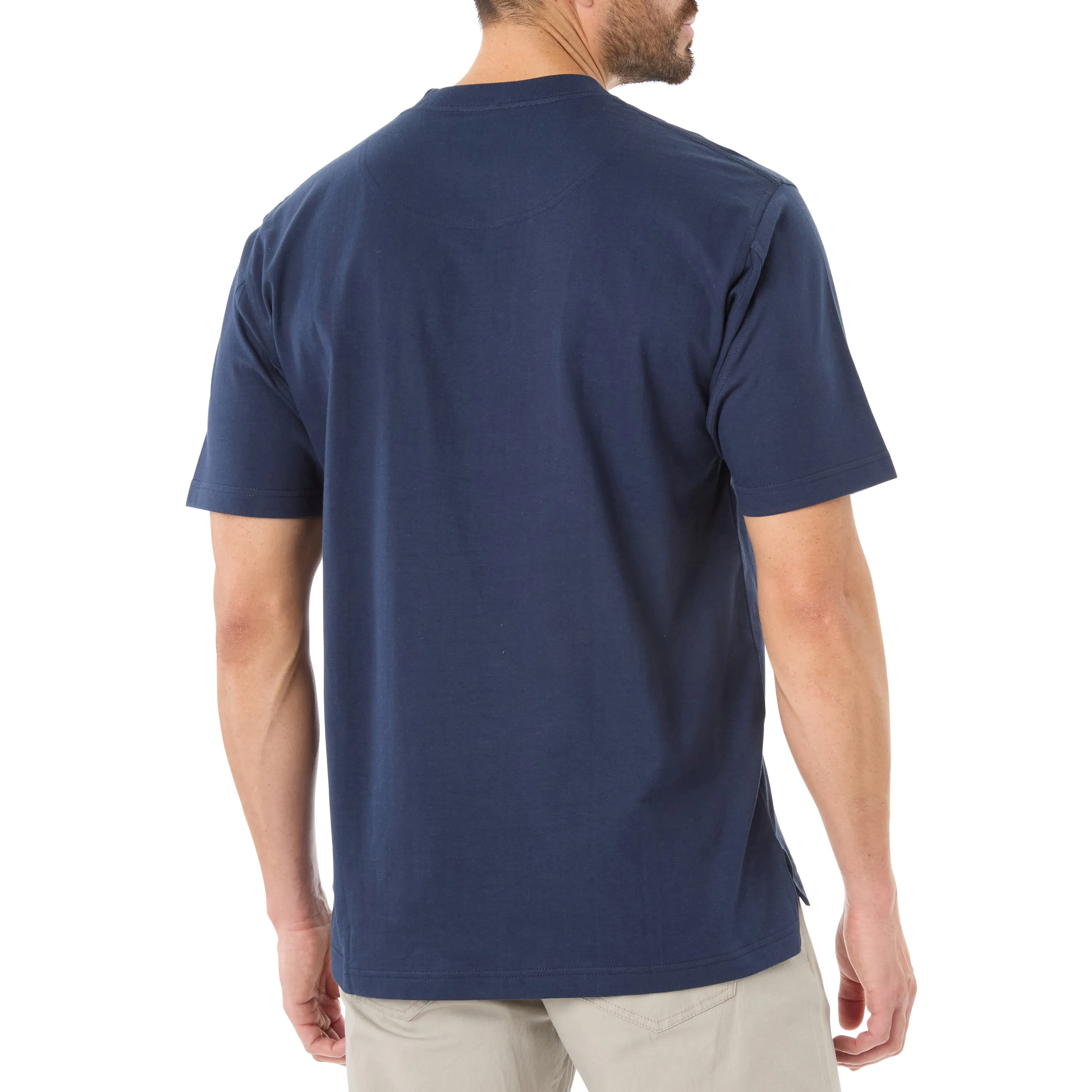 SHORT SLEEVE EXTENDED-TAIL POCKET GUSSET TEE