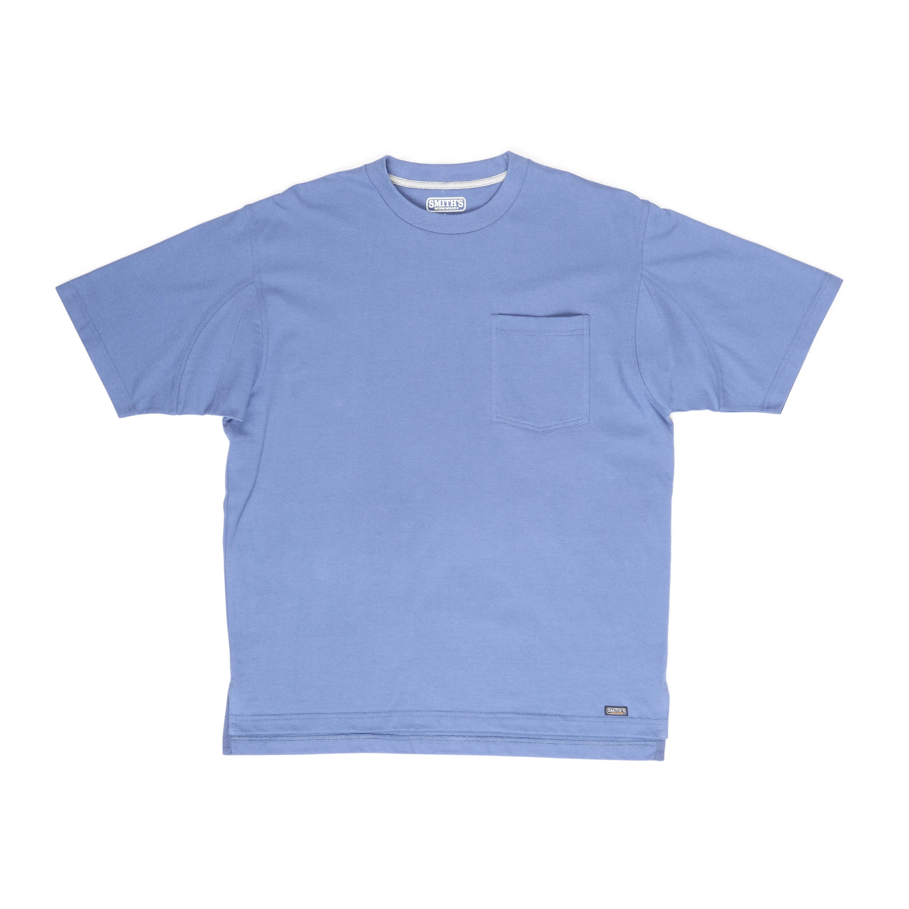 SHORT SLEEVE EXTENDED-TAIL POCKET GUSSET TEE