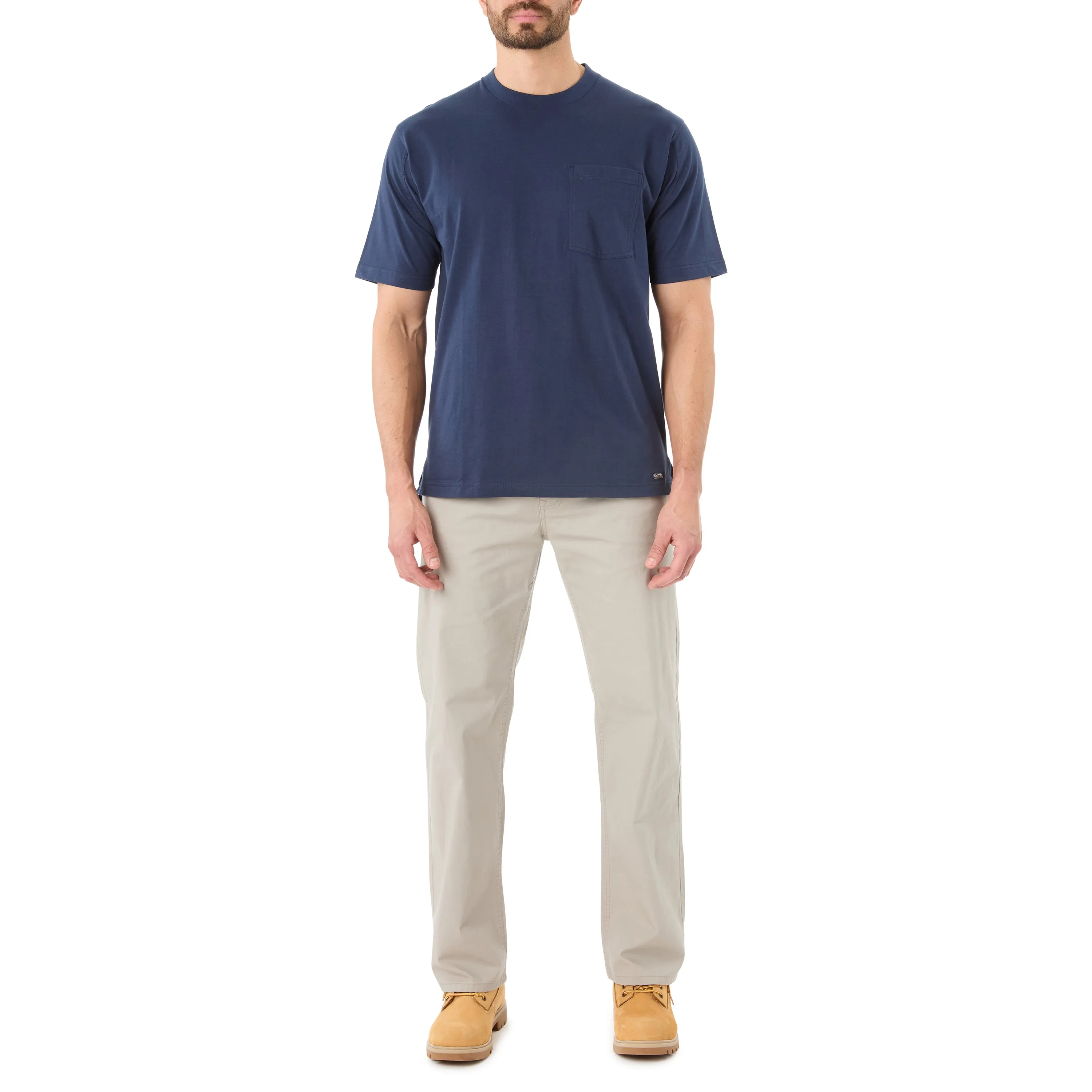 SHORT SLEEVE EXTENDED-TAIL POCKET GUSSET TEE