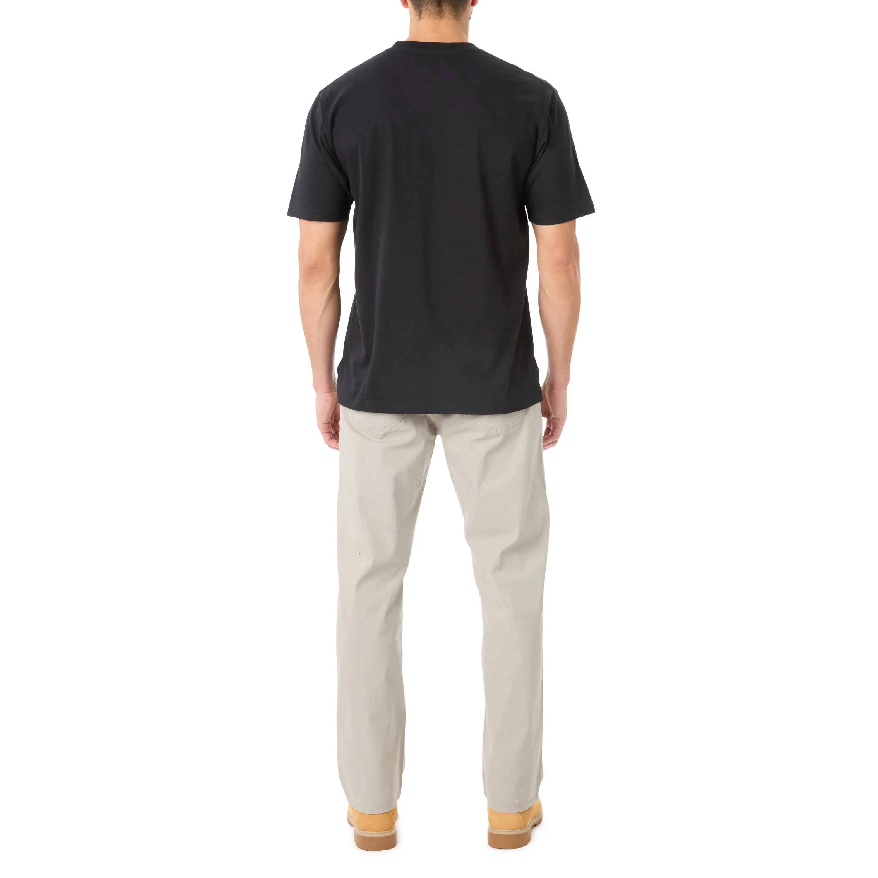 SHORT SLEEVE EXTENDED-TAIL POCKET GUSSET TEE