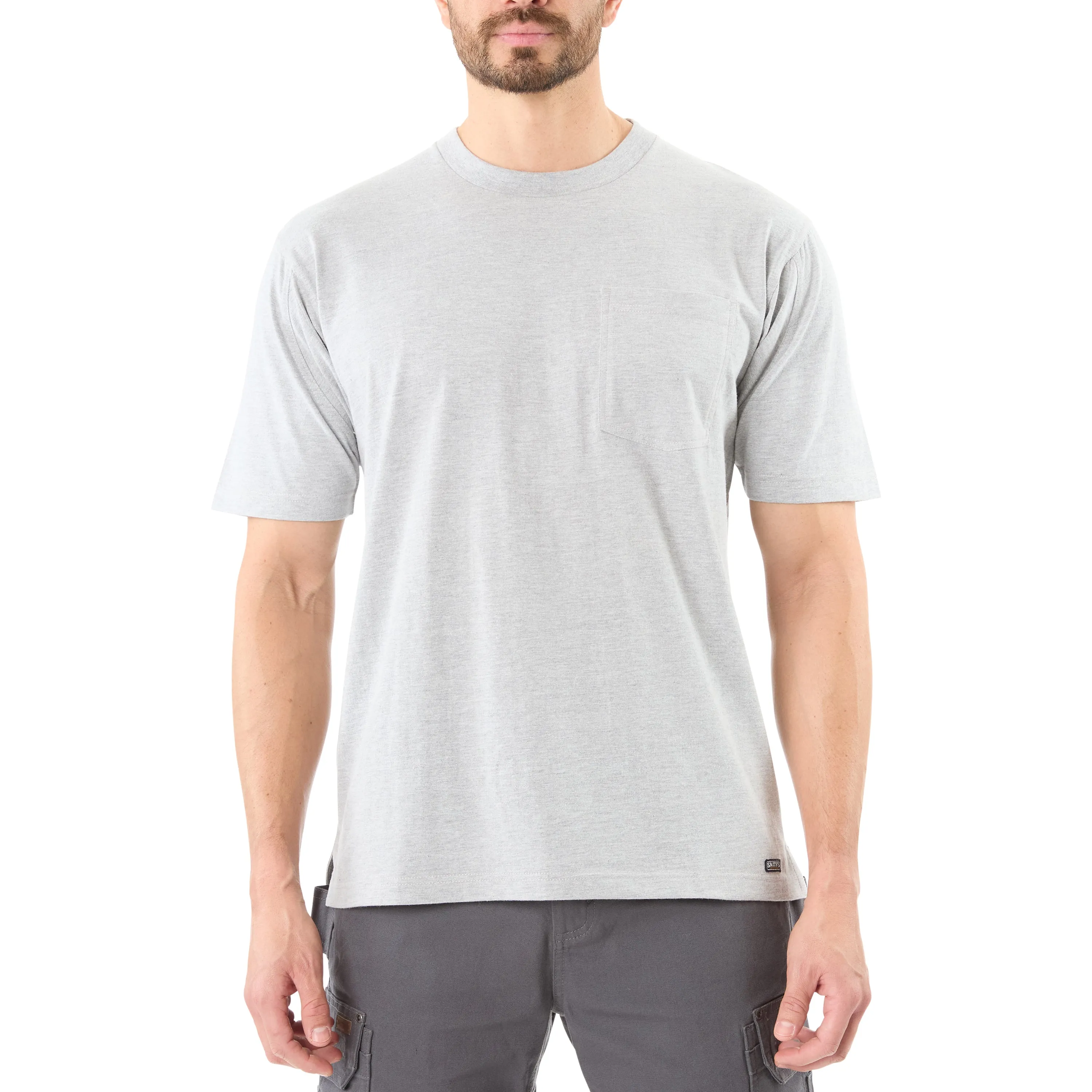 SHORT SLEEVE EXTENDED-TAIL POCKET GUSSET TEE