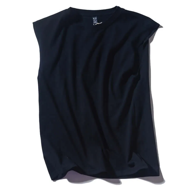 Sleeveless Men's Solid Sports Top