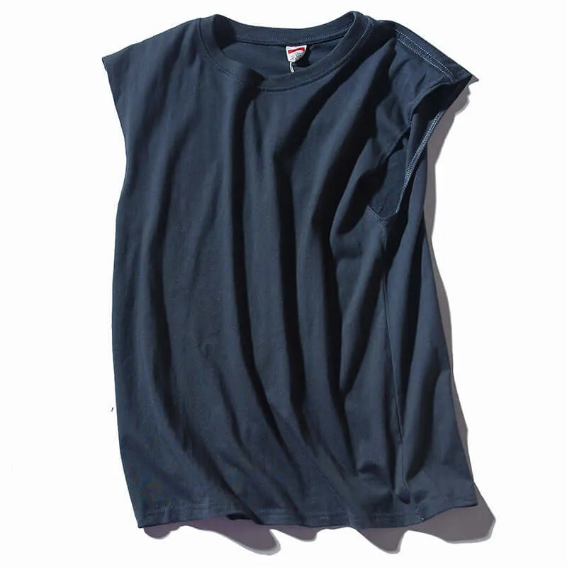 Sleeveless Men's Solid Sports Top