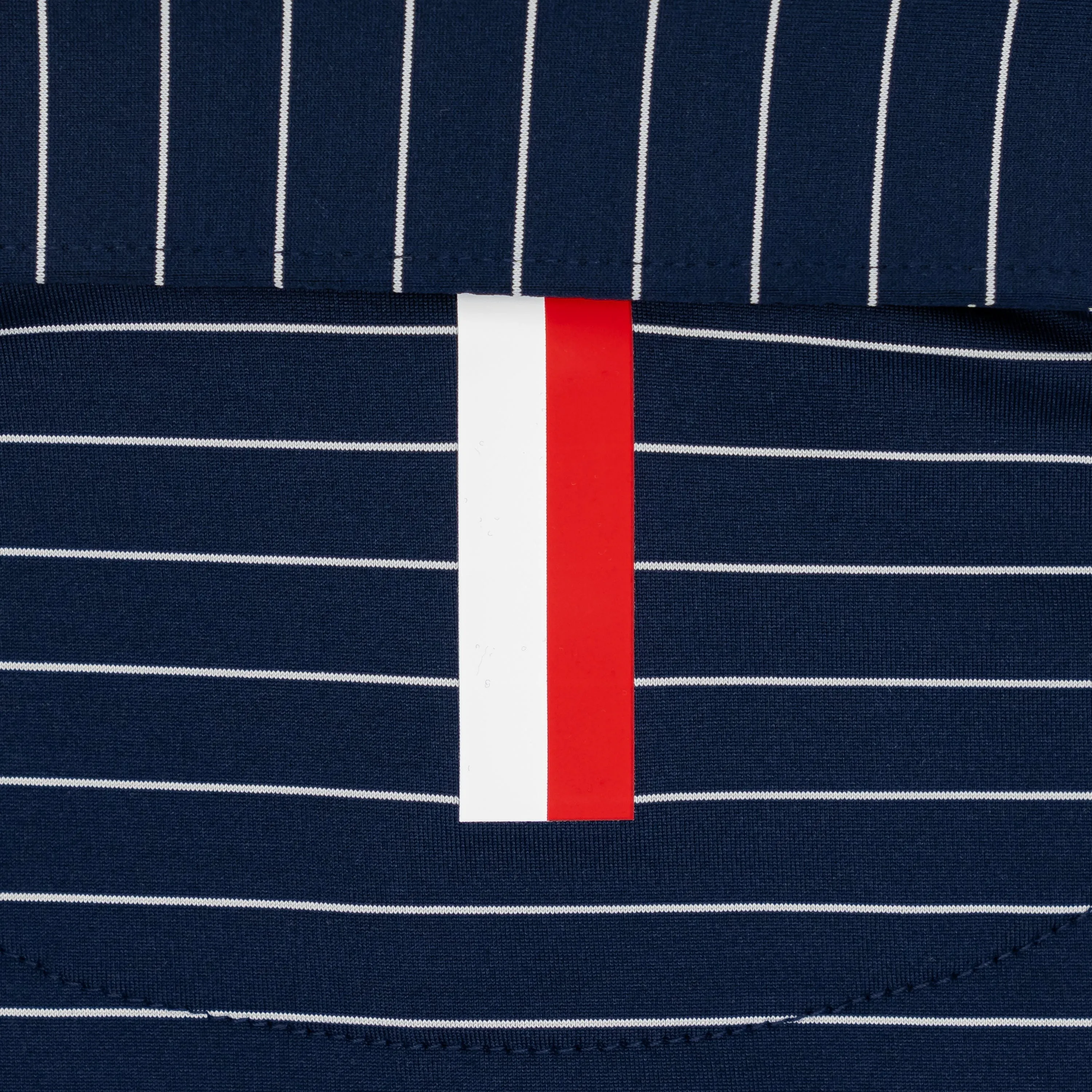 The Captain Stripe | Performance Polo | The Captain Stripe - Fleet Navy/White