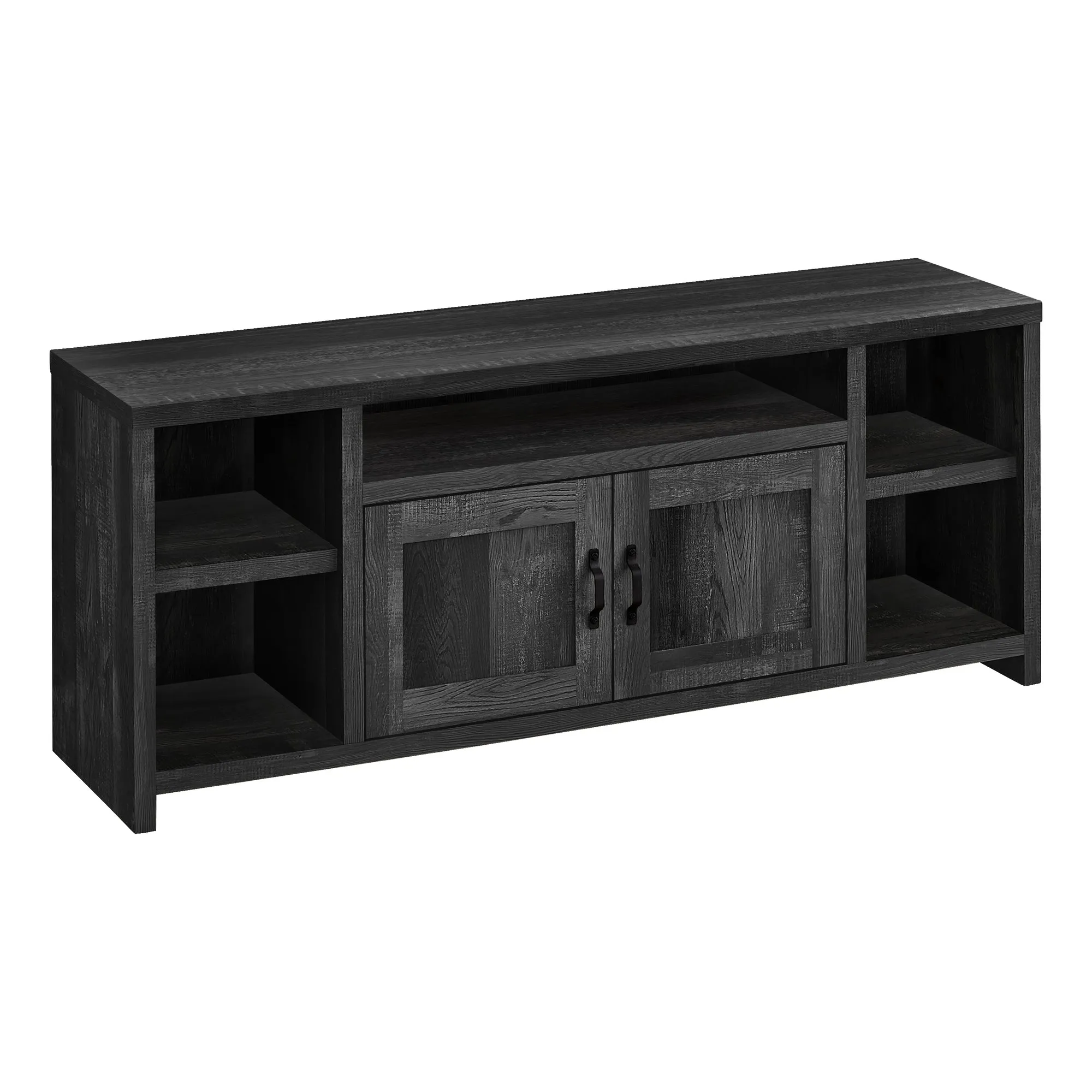 Tv Stand - 60"L / Black Reclaimed Wood-Look