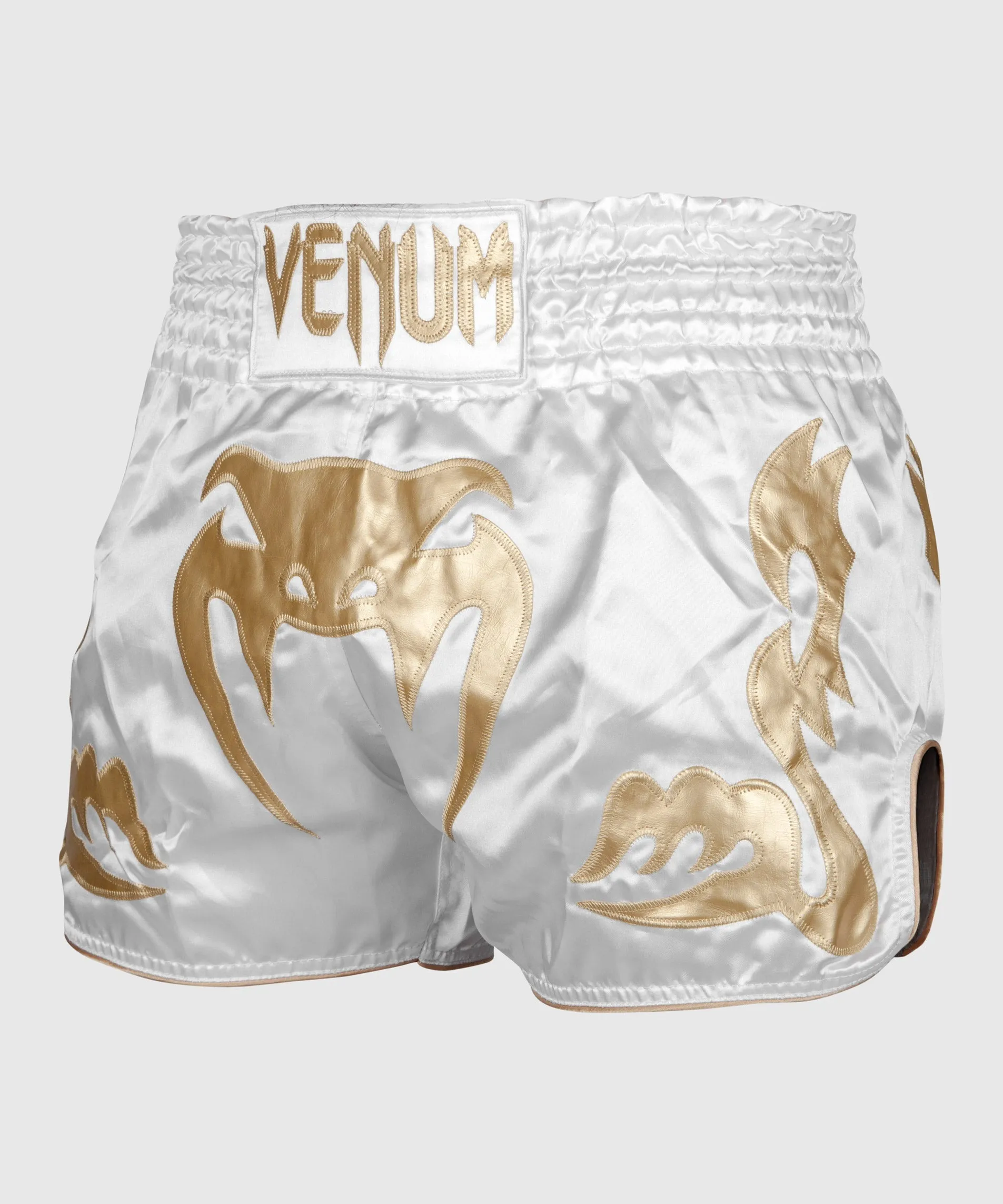 Venum Bangkok Inferno Muay Thai Shorts - White/Gold