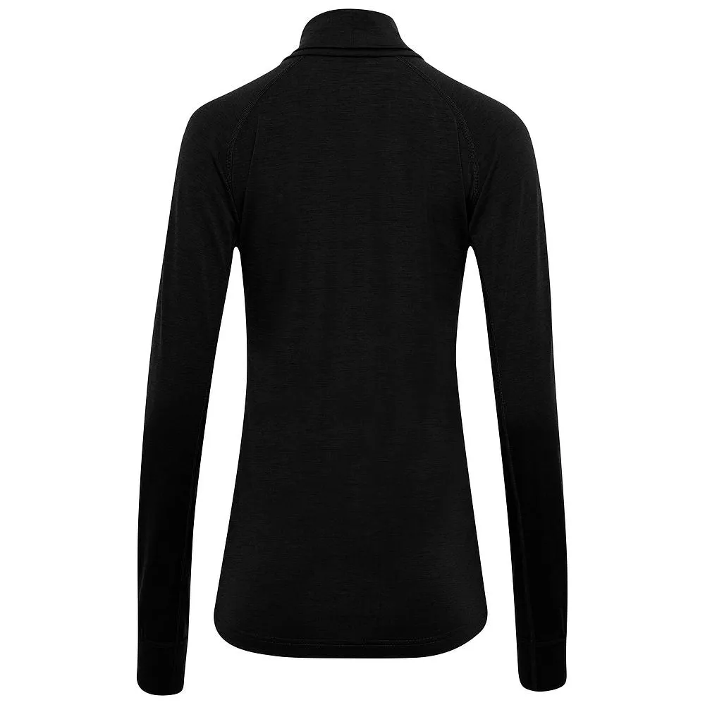 Womens 160 Merino Active Roll Neck (Black)