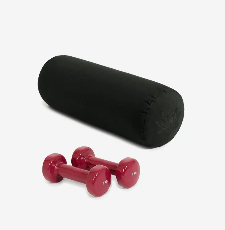 Yoga Studio Bolster & 1KG Dumbbell Kit