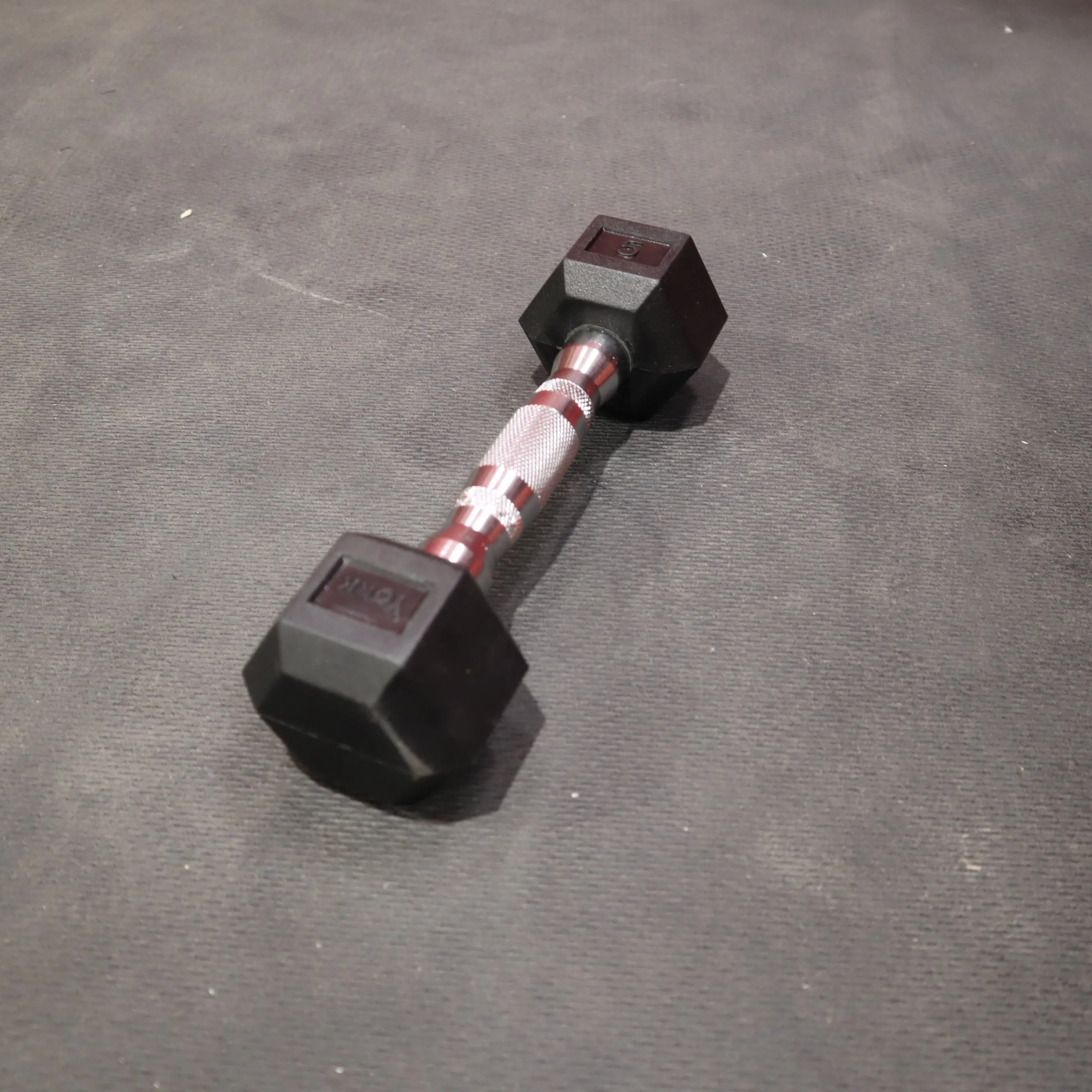 York Pro-Hex Rubber Dumbbells